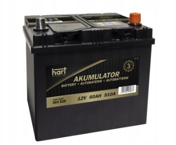 AKUMULATOR HART 564 528 12V 60Ah 510A.