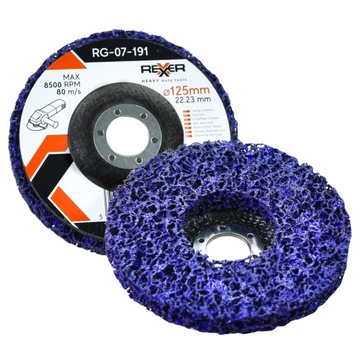 ДИСК ДЛЯ УДАЛЕНИЯ Ржавчины МЕТАЛЛ/INOX ЧЕРНЫЙ ВОЛОС ФИОЛЕТОВЫЙ 125X22,2 ММ