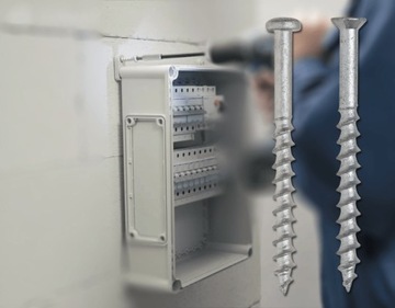 WKRĘTY DO GAZOBETONU 8x100 TORX ŁEB STOŻKOWY 50szt