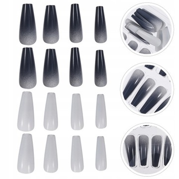 Накладные ногти для девочек, полное покрытие, 24 шт.