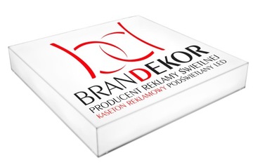 KASETON reklamowy 3D podświetlany LED plexi 80cm