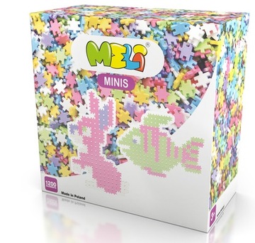 KLOCKI WAFLE MELI MOSAIC MINIS Pastel 1200 + GUMKA