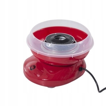vidaXL Maszynka do waty cukrowej, 480 W, czerwona