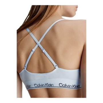 CALVIN KLEIN DAMSKI STANIK BIUSTONOSZ LGHT LINED TRIANGLE BŁĘKITNY r.M