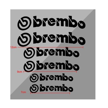 6SZT NAKLEJKA NA ZACISKI HAMULCA BREMBO
