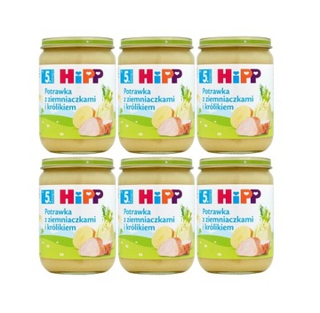 HiPP Potrawka z ziemniaczkami i królikiem 6x190g