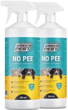 PŁYN SPRAY ŚRODEK PREPARAT ODSTRASZACZ KOTÓW PSÓW NO PEE 500ML (2 SZT)