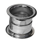 TULEJA WENTYLACYJNA DO DRZWI ŁAZIENKOWYCH CHROM