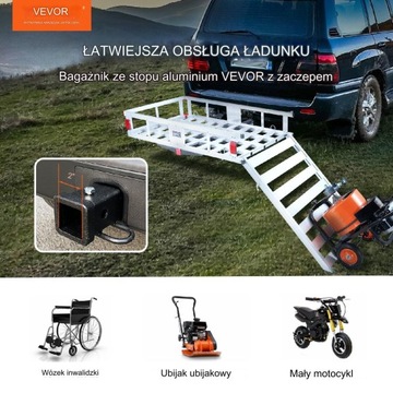 Bagażnik na hak holowniczy do 300 kg