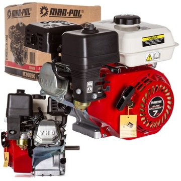 SILNIK SPALINOWY GX160 7KM ZAGĘSZCZARKA 19MM OHV KOŁO PASOWE M89377