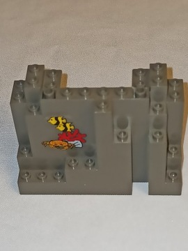 Lego 6082pb05 Panel Skała C. Szary Old