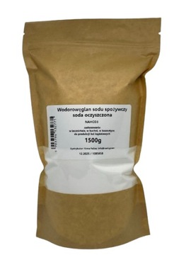 WODOROWĘGLAN SODU, SODA OCZYSZCZONA SPOŻYWCZA 1500 gram