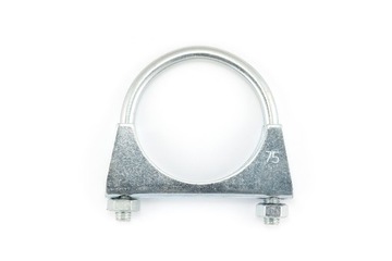 Obejma rurowa opaska cybant tłumika wydechu fi 75mm | M8x75mm