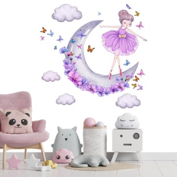 ДЕТСКИЕ САМОКЛЕЯЩИЕСЯ НАКЛЕЙКИ НА БАЛЕТНОЕ ПЛАТЬЕ ДЕТСКОЙ КОМНАТЫ