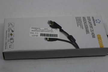 Кабель Renkforce DisplayPort/HDMI длиной 5,00 м с жилами