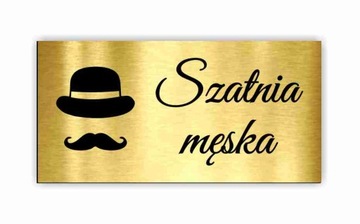 Naklejka na drzwi SZATNIA damska toaleta WC 20x10