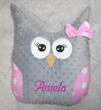 Елочная подушка СОВА для Деда Мороза, имя