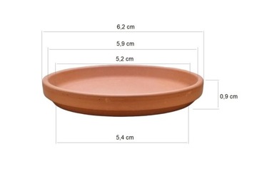 Горшок для цветов CLAY TERRACOTA на ПОДСТАВКЕ, 7см