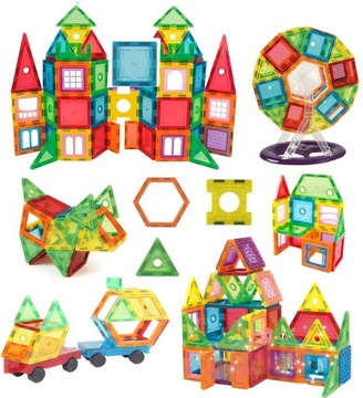 ЦВЕТНАЯ КОНСТРУКЦИЯ Магнитные кирпичи 3D МАГНИТНЫЕ ПЛИТКИ XXL 212 Eelem.