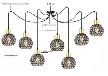 NAPOLI GOLD 4-400.7 СВЕТОДИОДНАЯ ЛЮСТРА ПОТОЛОЧНАЯ СВЕТИЛЬНИК