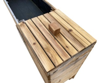 Огород, грядка, парник, клумба, деревянный компостник 120x35x80 см, сад