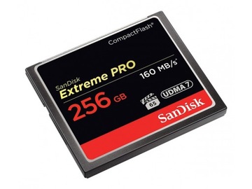 SANDISK 256 ГБ Compact Flash EXTREME PRO CF 160 МБ/с