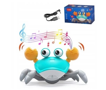ОБРАЗОВАТЕЛЬНАЯ ИГРУШКА КРАБ С МУЗЫКОЙ ПООЩРЯЕТ КРУИНГОВУЮ ИГРУШКУ