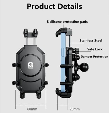 Антивибрационный мотоциклетный держатель для телефона R19.