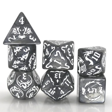 SMOK ASATIVARAINUTH ZESTAW 7 KOŚCI KOSTEK RPG