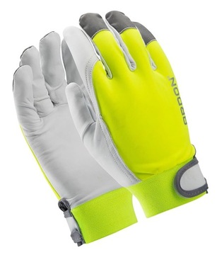Rękawice Robocze Skórzane HOBBY REFLEX ARD Odblaskowe Hi-Vis EN388 10