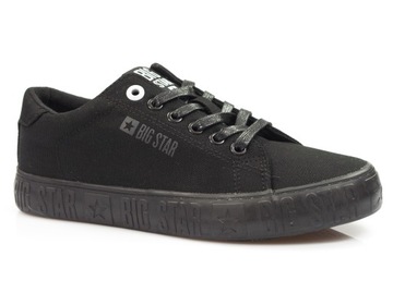 czarne trampki tekstylne Big Star damskie sportowe