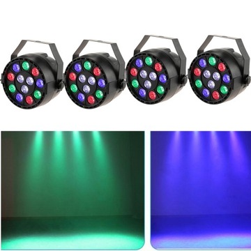 RGBW Прожектор Mini Disco Light DJ 220V 12шт. LED