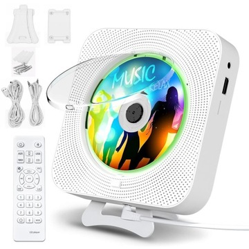 Odtwarzacz CD Głośnik Bluetooth 5.1 z świateł tła