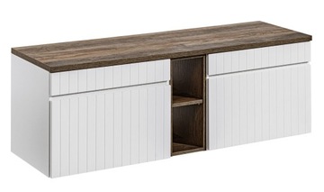 SZAFKA ŁAZIENKOWA Z BLATEM I REGAŁEM Iconic 140x46x46