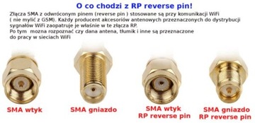 Разъем SMA-RP для кабеля H1000, обжатый