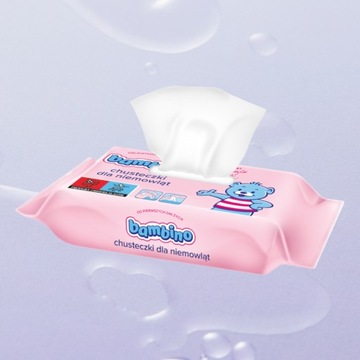 Салфетки BAMBINO - сменный блок 4 упаковки по 63 шт.