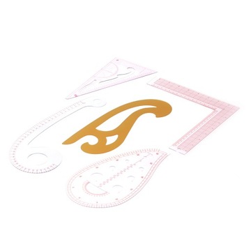 Кривая линейка, набор из 5 предметов, набор режущих линеек для