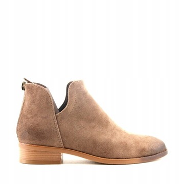 iBUTY BOTKI SZTYBLETY VINCEZA 10617 BEŻOWE 40
