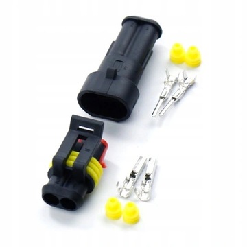 Złącze hermetyczne konektor superseal 2 PIN M F