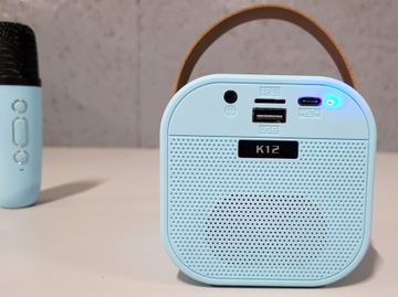 Набор для караоке, микрофон, беспроводной динамик, портативный светодиодный индикатор BLUETOOTH