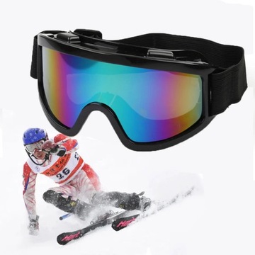 GOGLE NARCIARSKIE SNOWBOARDOWE narty BEZBARWNE
