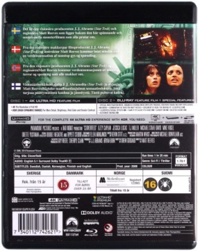 КЛОВЕРФИЛД (ПРОЕКТ: МОНСТР) (BLU-RAY 4K)+(BLU-RAY)