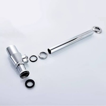 Стандартный стальной бутылочный сифон для умывальника.