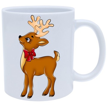 SUPER ŚWIĄTECZNY KUBEK PREZENT 330ml RENIFER