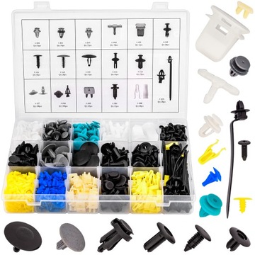 SPINKI SAMOCHODOWE KLIPSY TAPICERKI KOŁKI 730szt.