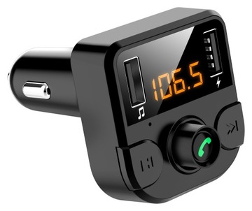 FM-передатчик Bluetooth, зарядное устройство для MP3 с ЖК-дисплеем и 2 USB-портами