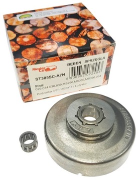BĘBEN SPRZĘGŁA KOSZ PIŁY STIHL 029 MS290 MS390 034