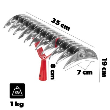 РУЧНОЙ АЭРАТОР ДВУХСТОРОННИЙ СТРЕЛОК ДЛЯ ТРАВЫ, МЕТАЛЛ, БЕЗ РУЧКИ