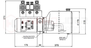 ИСТОЧНИК ПИТАНИЯ ГИДРАВЛИКИ 24 В 2,2 кВт 2,5 см3 ГИДРОЛИДЕР ZM8 2EP