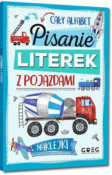 Pisanie literek z pojazdami ćwiczenia Greg 2020